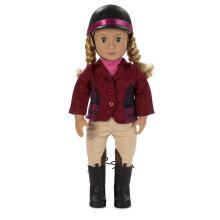 Vores generation af dukke af battatlily Anna 18 """" Deluxe Posable Equestrian Horse Riding dukke med bog & tilbehør- i alderen 3 & op