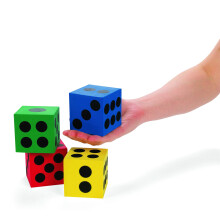 Fun Express Foam Jumbo Gra w kosci Rzne kolory podstawowe Gry na swiezym powietrzu/wewnatrz Artykuly szkolne (12)