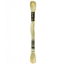 Dmc 6-strengs broderi bomuld 8.7yd-Meget let gammelt guld