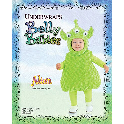 Onderwikkels Baby's Alien Belly-Babies Groen Groot 2