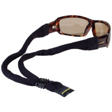 Croakies Cotton Suiters Brillenhalter, Schwarz, 14 Zoll x 1/2 Zoll