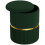 Homcom HOMCOM Round Pouffe, Storage Footstool with Cushioned Top, Dark Green 2