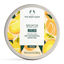 The Body Shop Mango Body Butter - Voedende en hydraterende huidverzorging voor de normale huid - Veganistisch - 6,4 oz