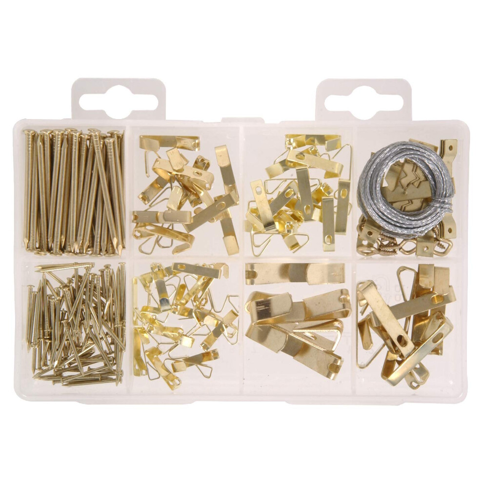 Hillman 591525 Medium Picture Hanger Assortment Kit 200-Pack 038902010681