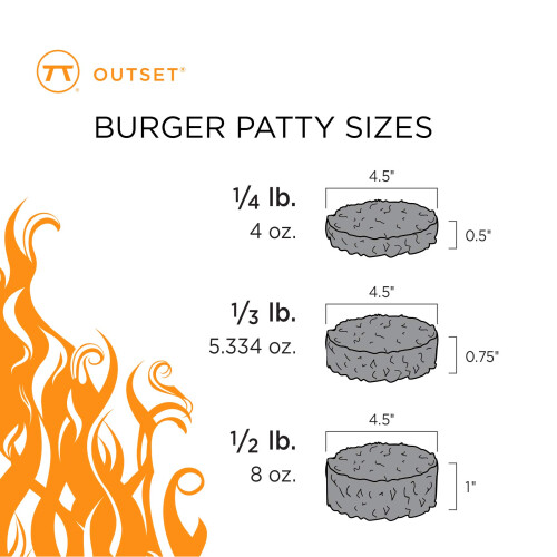 Outset Justerbar Burger Press 2