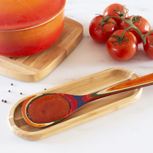 Totally Bamboo Catch All Spoon Rest keittiötasolle 10"""" x 3,5"""" 2