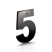 Montague Metal Products Helvetica Schriftart, individuelle Hausnummer 5, 7,6 cm