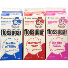 Bomuldsgodteri floss sukkerbl? hindb?rrosa vanilje og kirseb?r- 3,25 lbs. (3 pakke)