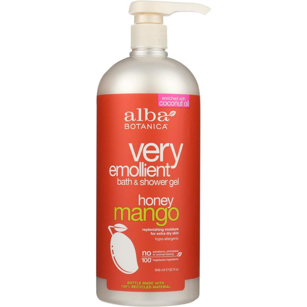 Alba Botanica Very Emollient Bath & Shower Gel  Honey Mango  2 Pack (32oz)-image-OPC-PFN5KPG-NEW