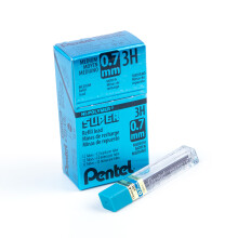 Pentel Super Hi-Polymer Lead Refill 0,7mm Medium 3H 144 Pieces of Lead (50-3H) Harmaa