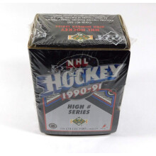 Set di carte rookie e scambiate di Upper Deck Hockey 1990-91 con numeri alti