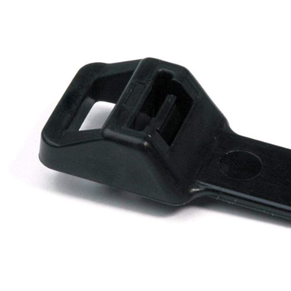 Hellermann Tyton Rt250m0uvx2 Releasable Cable Tie 22.3"""" Long 250 Lb Tensile Strength Pa66uv Black (Pack Of 25) 089306203971