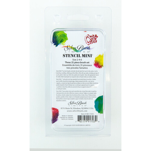Stencil Mini 3-pack Korta Stencilborstar 1
