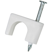 QualGear 6 mm-es kbelkapcsok fehr 100 csomag CC1-W-100-P