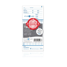 Pyramid Time Systems 42415F English and French Genuine and Authentic Time Cards for Pyramid Time Systems Models 2600 and 2650 Clocks Pack of 100