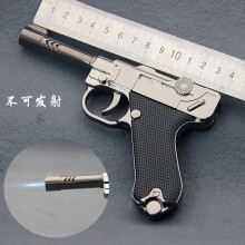 Straight Blue Flame Toy Gun Lighter Creative Fun Modeling Zinc Alloy Material Factory Wholesale Unusable