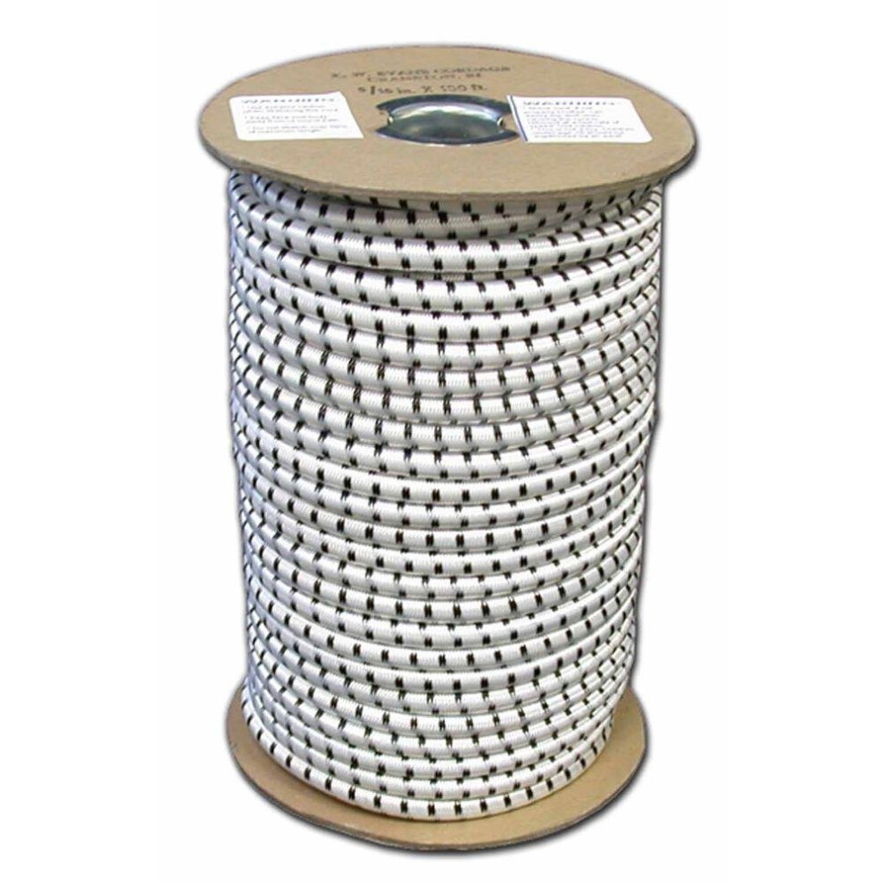 Cordon    lastique TW Evans Cordage SC-308-050 3/8 po x 50 pieds (paquet de 1) noir/blanc