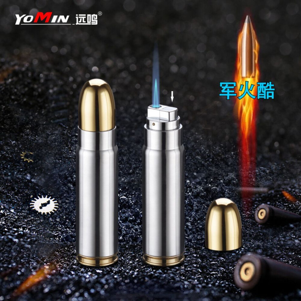 Yeuligo Blue Creative New Gas Lighters Flame Direct Punch Cigarette Lighter Advertising Gift Exquisite Gift Factory Direct Sales Wholesale