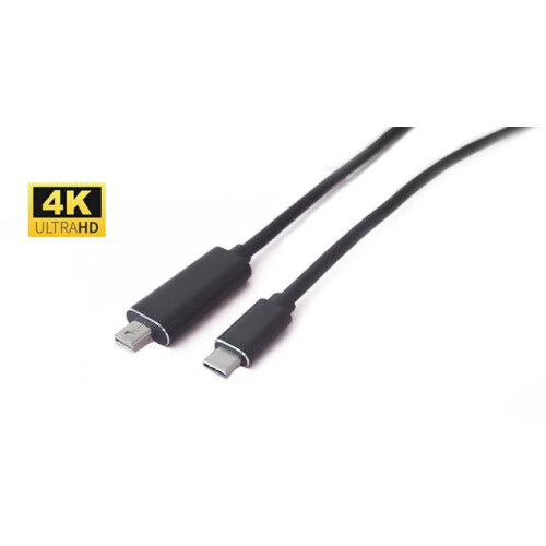Adaptateur graphique USB - MICRO CONNECT - USB3.1CMDP3 - 3840 x 2160 Pixel - Noir - USB 3.1