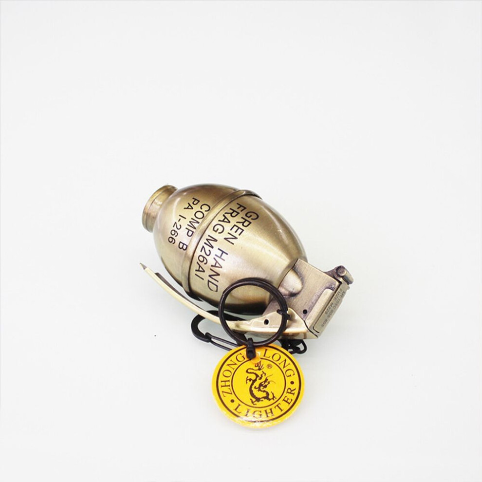 Yeuligo Grenade Medium Windproof Lighter Zl805 Electroplating Creative Pendant Decoration Personality Military Lighter