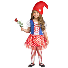 Fun World Toddler Girl's Li'l Miss Gnome Baby Costume Multi-Colored Large Up to 3T