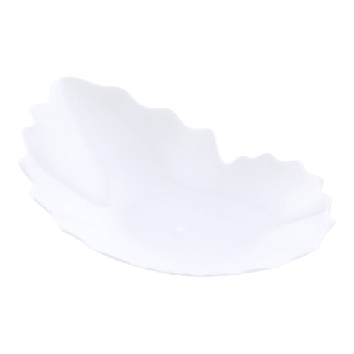 Restaurantware 3.3 x 3.3 Inch Mini Πλαστικά Πιάτα 100 Μίας Χρήσης - Πιάτα Σχήματος Κελύφους 1