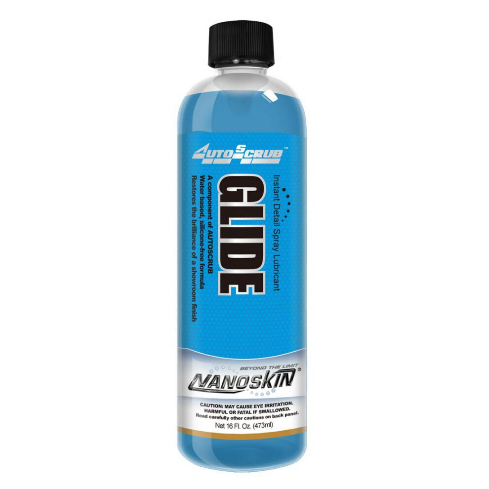 Nanoskin Glide Silicone Free Spray Detailer 16 Oz - Use With Autoscrub/Clay Bar After Car Wash | Leaves No Residue Before Wax Sealant Coating | Automo 736211510068