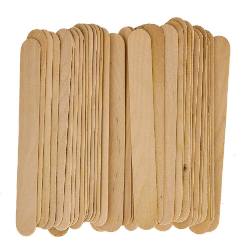 Dukal Große Holz-Wachs-Stäbchen - Körperhaarentfernung Applikator 6" (Packung mit 100) 1