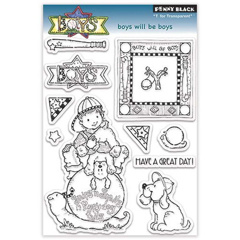 Timbri Trasparenti Penny Black Boys Will Be Boys-image