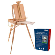 U.S. Art Supply Coronado Large Wooden French Style Field and Studio Sketchbox Easel med kunstnerskuffe Palette Premium Beechwood - Justerbart Woo