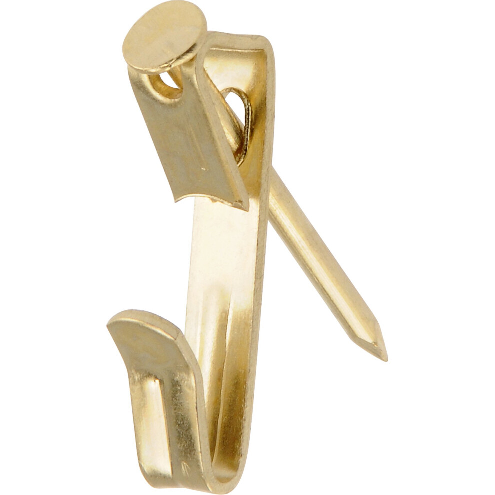 Hillman 122306 Brass Conventional Picture Hanger 6 Pack 30Lb Gold 008236695755