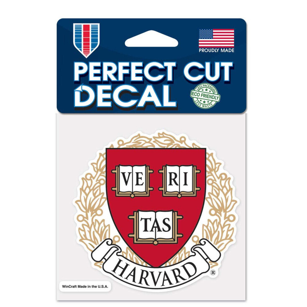 Harvard Crimson Decal 4X4 Perfect Cut Color 032085500533
