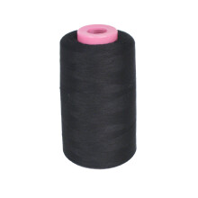 La Linen 100% polyester kon sergertrd svart