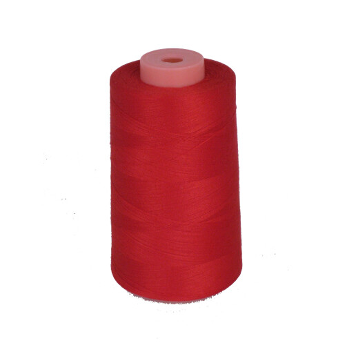 LA Linnen 100% Polyester Cone Serger Draad Rood AX526