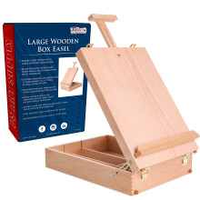 US Art Supply Newport Extra nagy llthat fa asztal vzlatdoboz festollvny festopaletta prmium bkkfa - hordozhat fa muvsz asztali tok - bolti