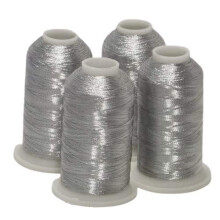 Ny ThreadNanny 4 Silver Metallic Machine broderi trdkottar