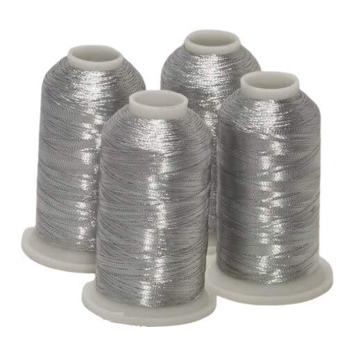 Ny ThreadNanny 4 Silver Metallic Machine broderi trdkottar