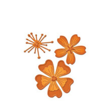 Spellbinders S2-046 Die D-Lites Blooms Tre ?tsede/wafer tynde dies