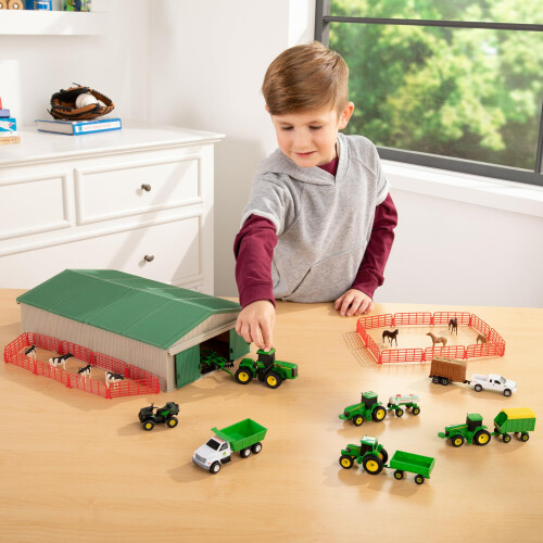 John Deere John Deere Σετ Παιχνιδιών Αγροτικής Φάρμας - Κλίμακα 1:64 - 70 Τεμάχια 1