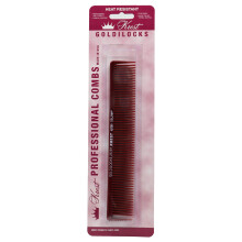 Krest Goldilocks 7 1/4' Burgundy Long Sectioning Comb