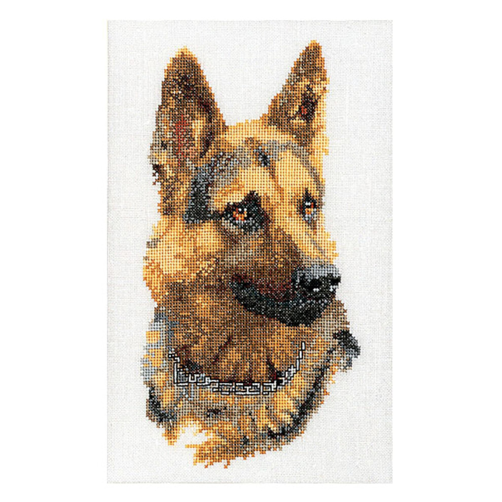 Thea Gouverneur - Zestaw Do Haftu Krzyzykowego - Pies Pasterski - Aida - 12 Sztuk - Zestaw Do Haftowania Dla Doroslych - Nici Do Haftu Dmc I Inne Akc-image