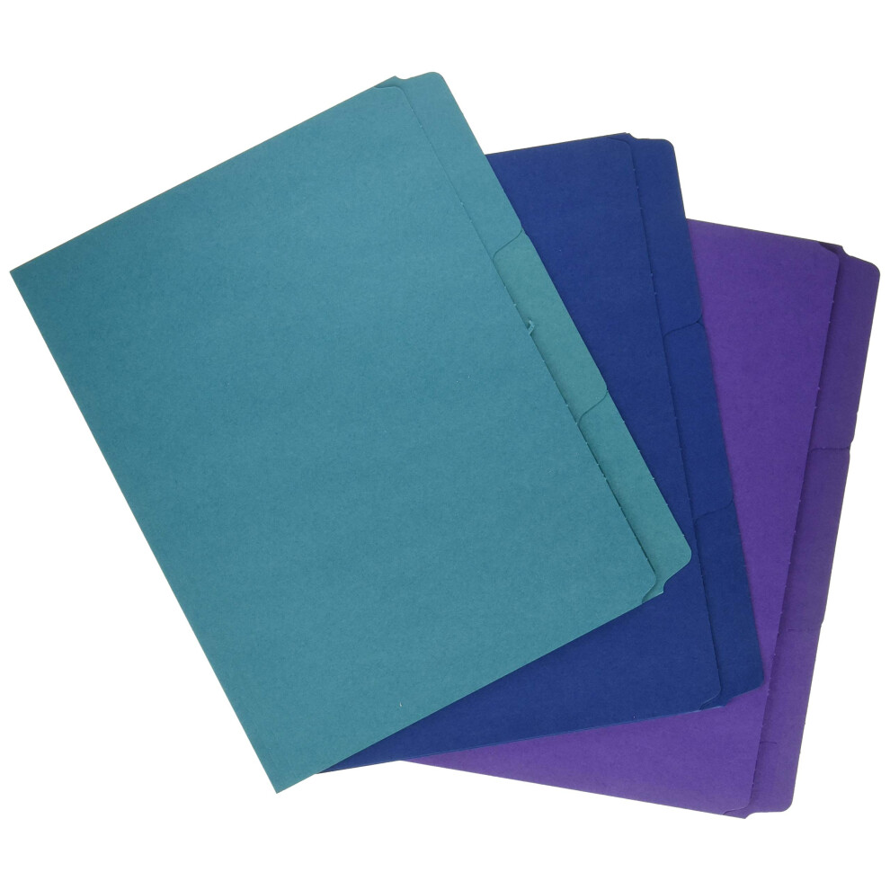 Photos - File Folder / Lever Arch File Smead SuperTab Organizer Folder 1/3-Cut Oversized Tab 2 Dividers Letter Size Assorted Colors 3 per Pack  11989 (11989)