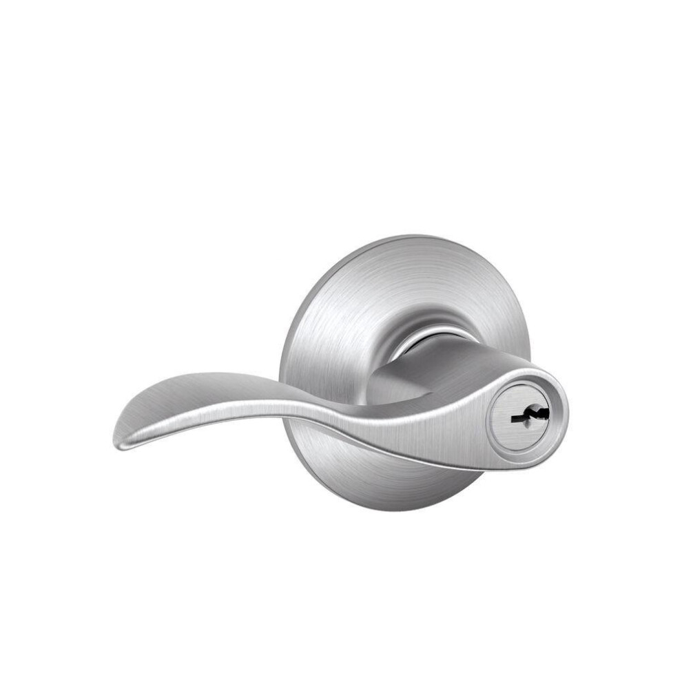 Photos - Door Lock SCHLAGE F51A ACC 626 Accent Keyed Lever Satin Chrome