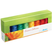 Mettler Silk-Finish Spools Summer Cotton Thread (8 kpl sarja) 1500 yd/1372m