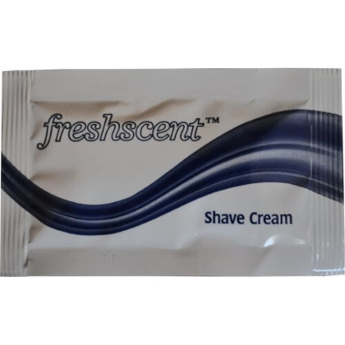 Pacotes de creme de barbear Freshscent 0,25 onas (pacote com 100)