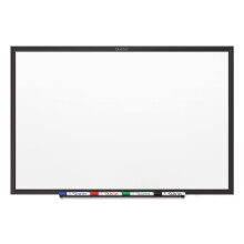 Quartet Magnetic Dry Erase White Board 2' x 1-1/2 Whiteboard Nano-Clean overflade modst?r bl?kpletter Sort aluminiumsramme (SM531B)
