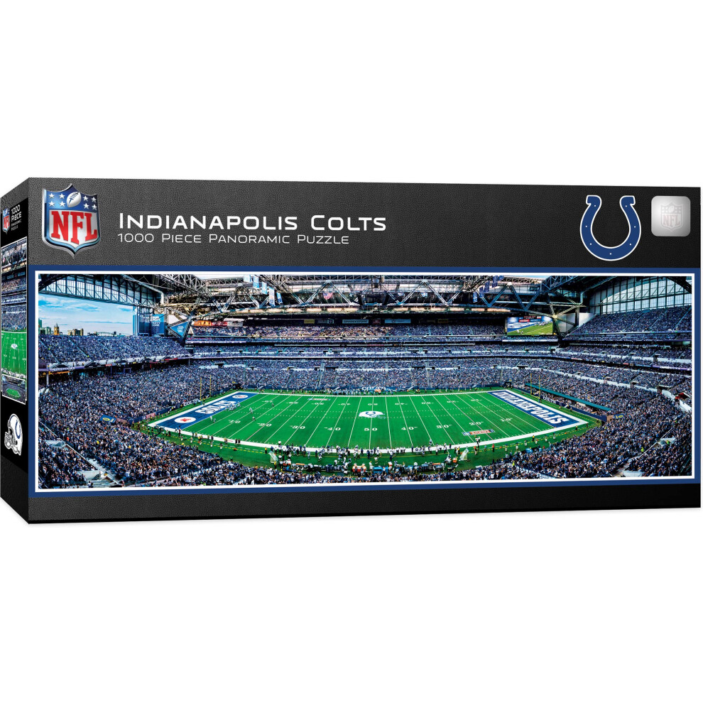 Masterpieces 1000-Teiliges Sport-Puzzle Panoramaansicht Des Nfl Indianapolis Colts Center 13 X 39 Zoll-image