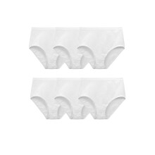 Fruit of the Loom noi Eversoft fehrnemu cmke ingyenes s lgtereszto Nagy mretu rvidnadrgban - Cotton-6 Pack-White 8
