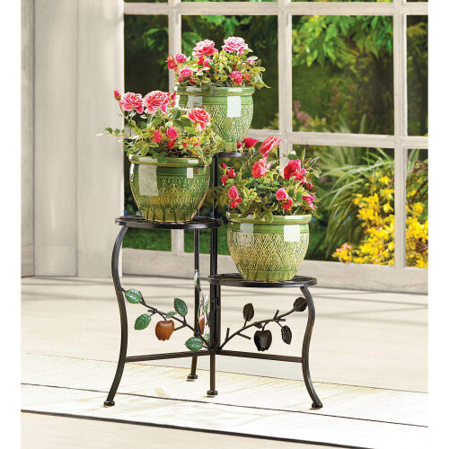 Quotech Country Apple Plant Stand 2