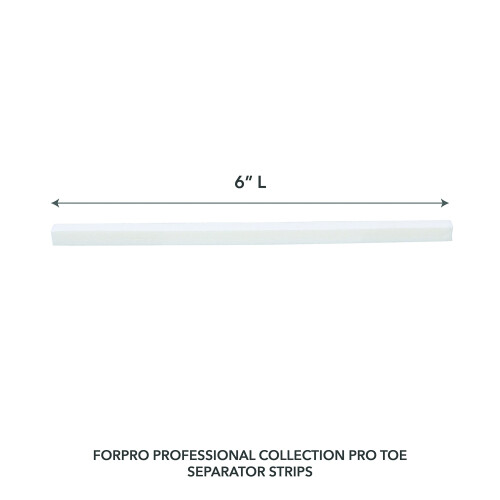 ForPro Toe Separator Strips  Individual Pedicure Toe Separators  6  L  White  100-Count 1